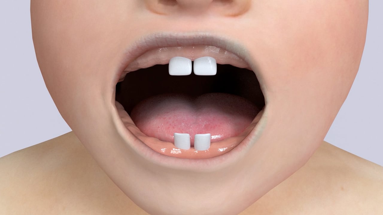 Poster image for the Baby Teeth & Bite Development patient-education video